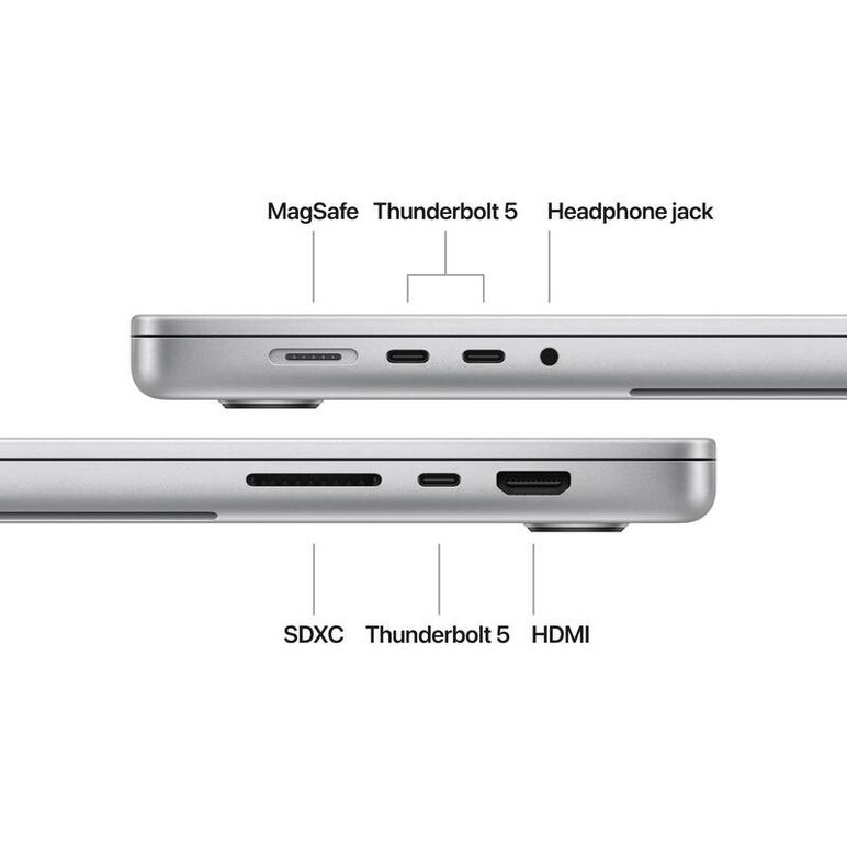 Macbook pro 16.2"/apple m4 max (cpu 16-core, gpu 40-core, neural engine 16-core)/128gb/1tb - silver - int kb, cto from mx2w3ro,  Laptopuri | electropc.ro