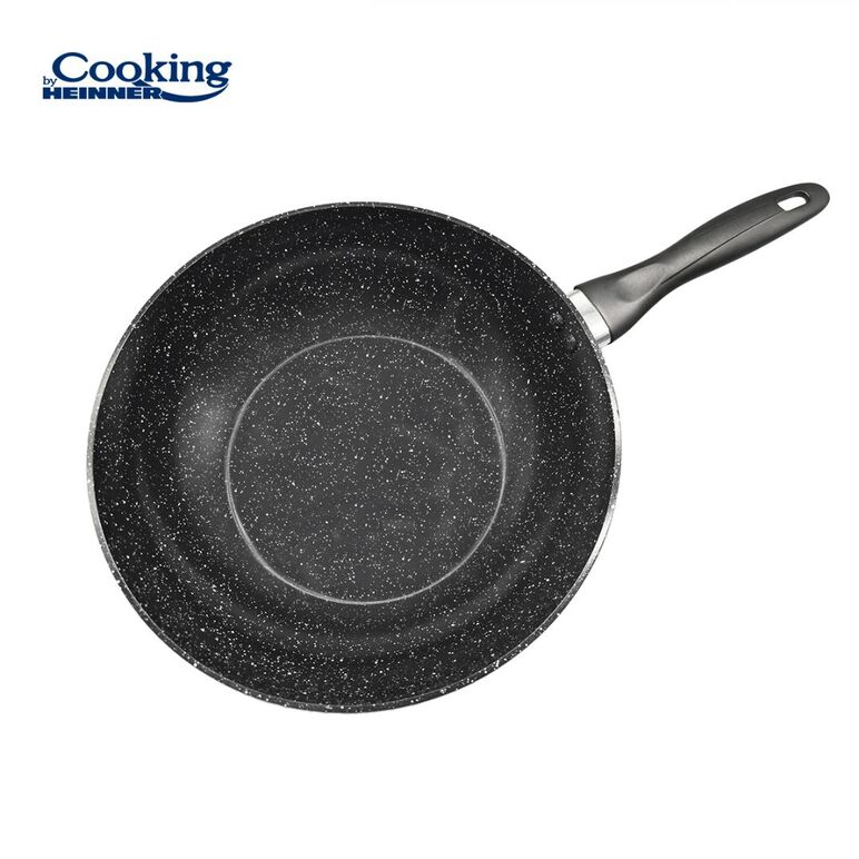 Tigaie wok aluminiu forjat 28x8 cm, onix, cooking by heinner,  Tigai si seturi | electropc.ro