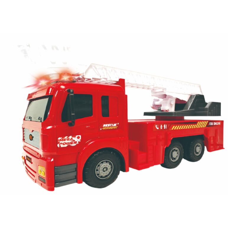 Vehicule cu lumini, sunete si frictiune, scara 1/6, 53 cm, autospeciala pompieri rosie,  Masinute | electropc.ro