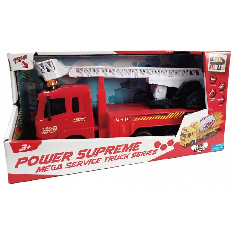 Vehicule cu lumini, sunete si frictiune, scara 1/6, 53 cm, autospeciala pompieri rosie,  Masinute | electropc.ro