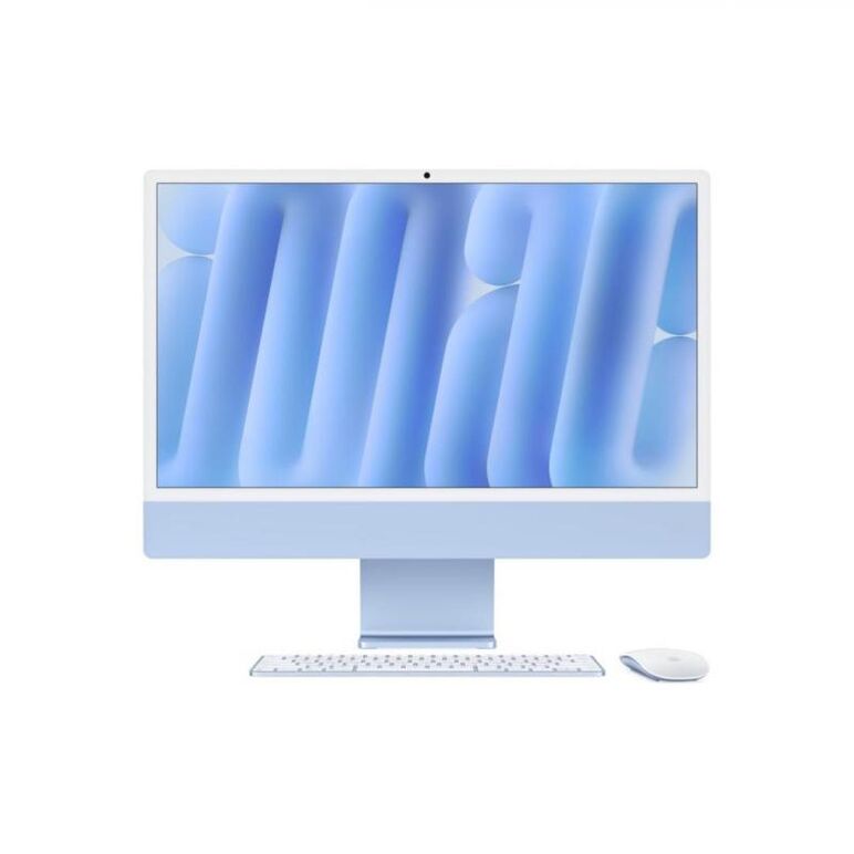 Apple imac 24" retina 4.5k/ apple m4 (cpu 10-core, gpu 10-core, neural engine 16-core)/32gb/512gb - blue - int kb (2024) (cto from mwv33ro/a),  All in one PC | electropc.ro