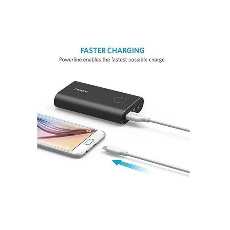 Cablu anker powerline microusb 1 metru alb,  Accesorii | electropc.ro