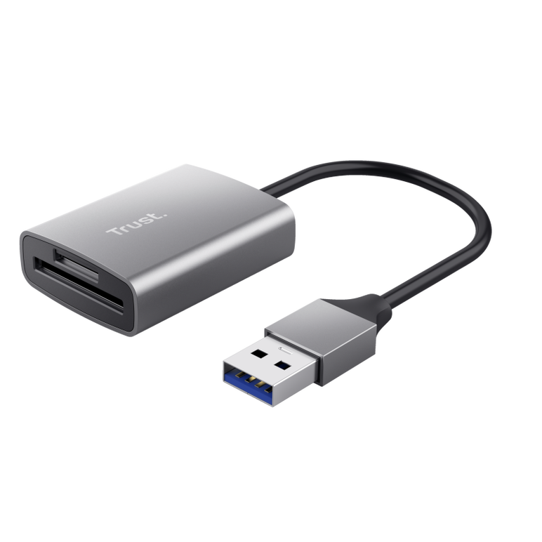 Cardreader usb-a trust dalyx fast, carduri compatibilie micro-sd, sd, gri,  Hub-uri USB | electropc.ro