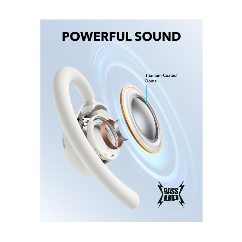 Casti open-ear anc anker soundcore alb,  Casti audio | electropc.ro