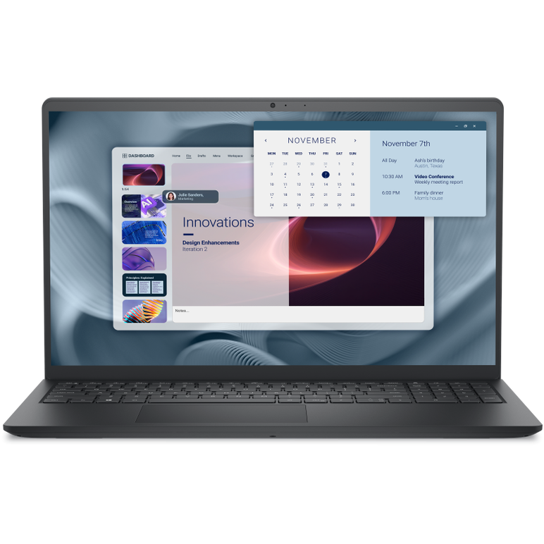 Dell pro 15 essential pv15250, 15.6 inch fhd (1920 x 1080) 120hz 250 nits wva anti- glare led backlit narrow border display, carbon black palmrest with finger print reader, carbon black (plastic), 13th generation intel(r) core(tm) i7-1355u (10 cores, up t,  Laptopuri | electropc.ro