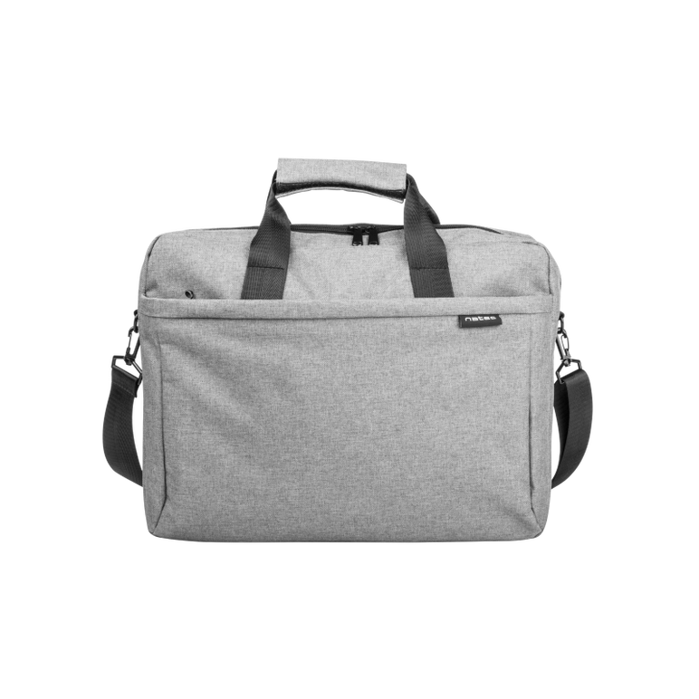 Geanta laptop natec mustela, compatibilitate dimensiune laptop 15.6", 3 compartimente, material polyester 600d, gri,  Genti laptop | electropc.ro