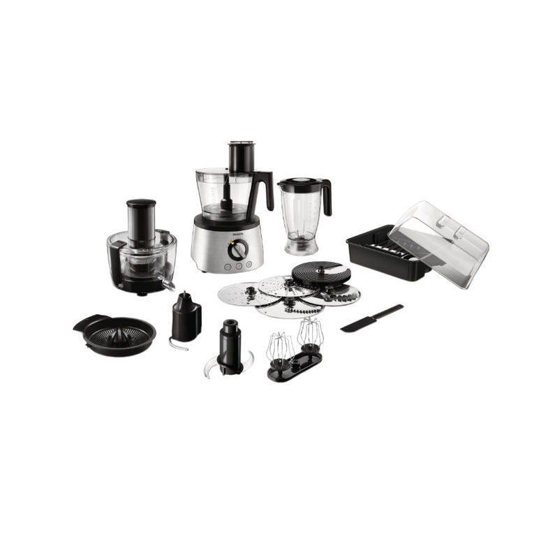 Hr7778/00 food processor ink black / met,  Roboti de bucatarie | electropc.ro