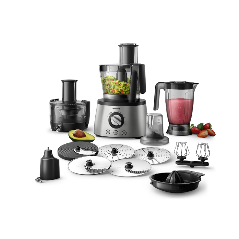 Hr7778/00 food processor ink black / met,  Roboti de bucatarie | electropc.ro