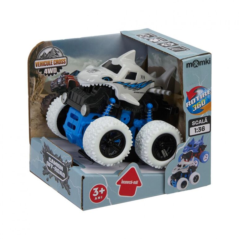 Masina off road,360gr. momki, alba,  Masinute | electropc.ro