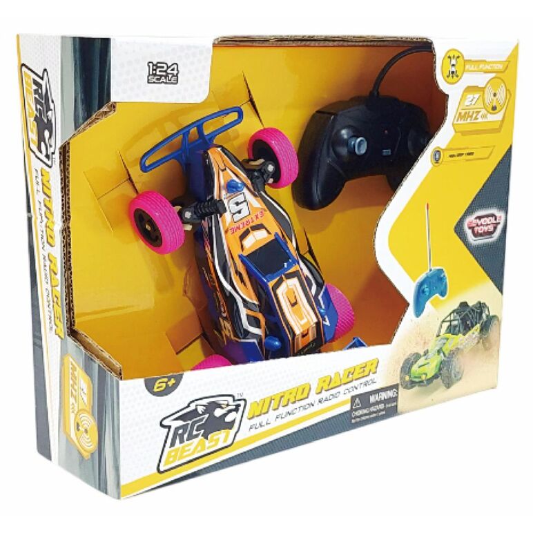 Masinuta cu telecomanda nitro racer,  scara 1/24, 19cm, portocaliu,  Masinute | electropc.ro