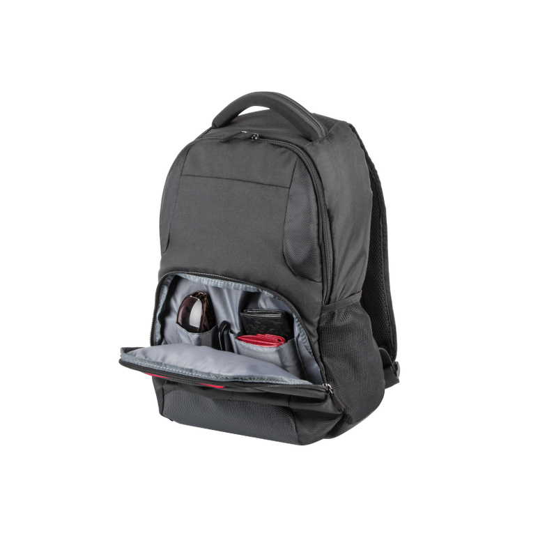 Rucsac laptop natec eland, compatibilitate dimensiune laptop 15.6", 3 compartimente, capacitate 22l, material polyester 300d, negru,  Genti laptop | electropc.ro