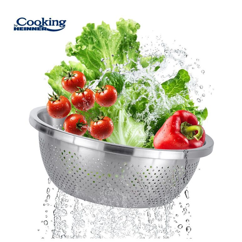 Strecuratoare inox 28 cm, ada, cooking by heinner,  Strecuratori | electropc.ro