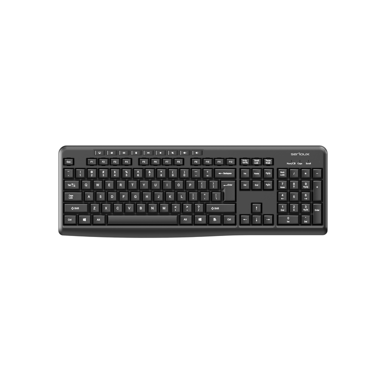 Tastatură wireless 2.4g tastatură: cu rând independent de taste multimedia mod: 2.4g număr taste: 104 + 9 taste rapide material: abs culoare: negru chipset: huntersun aspect: orice aspect disponibil tip interfață: usb dimensiune: 442*152*25mm ; 440g bater,  Tastaturi | electropc.ro