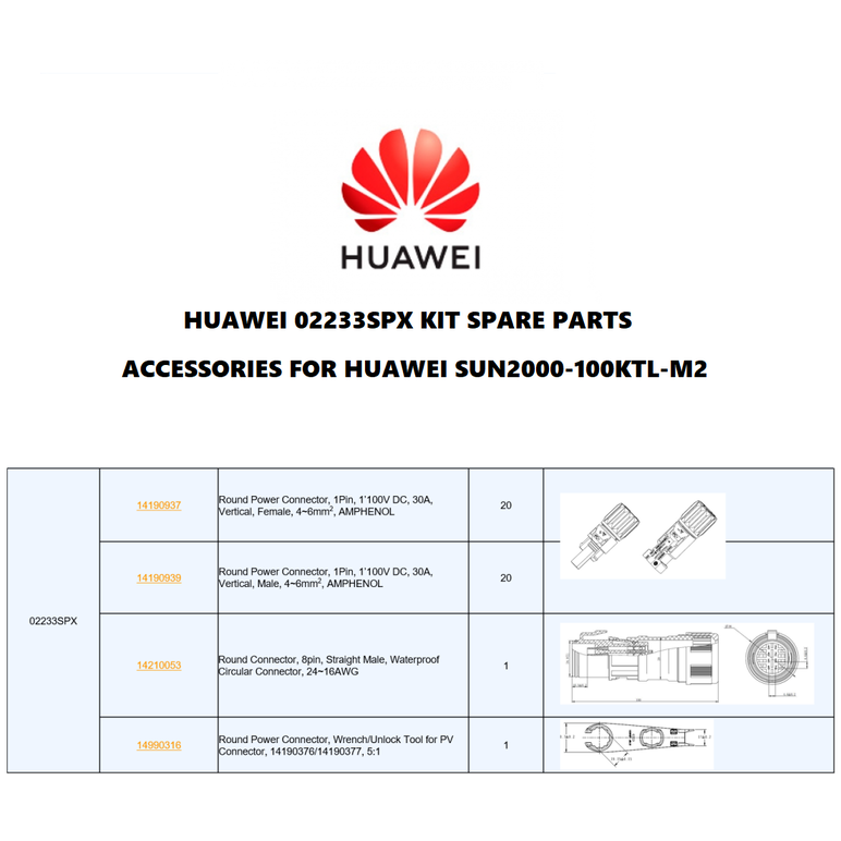 Accessories for huawei sun2000-100ktl-m2,  Invertoare solare trifazate | electropc.ro