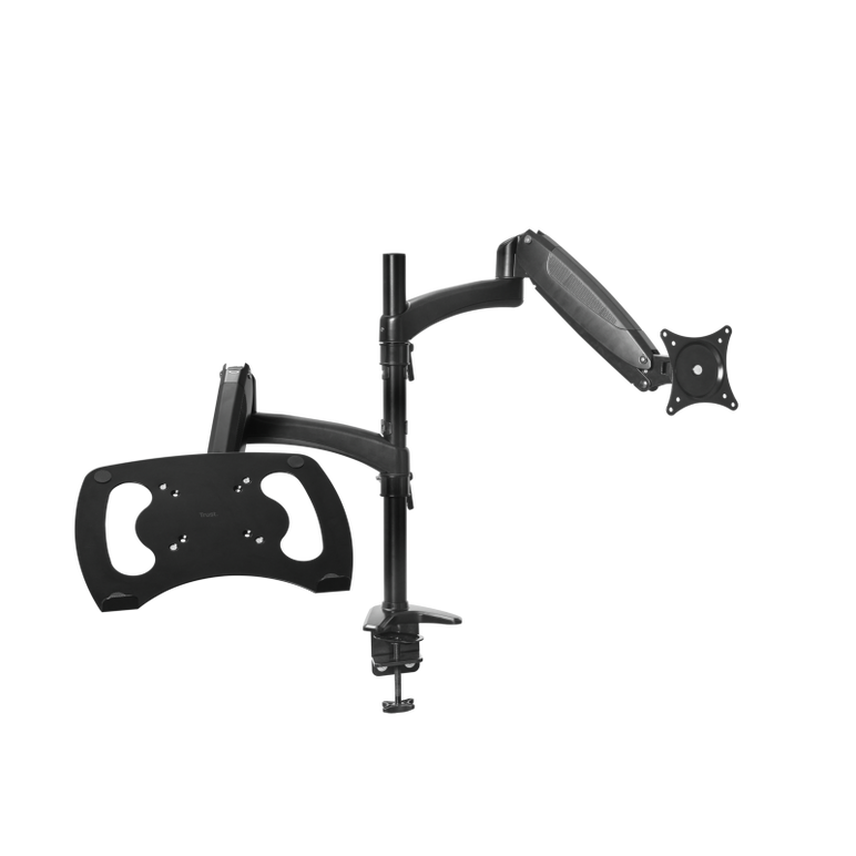 Brat monitor/laptop trust mara, greutate maxima suportata 16 kg, vesa 75x75mm, 100x100mm, dimensiune maxima laptop 32 ",  Suporturi TV & Monitor | electropc.ro