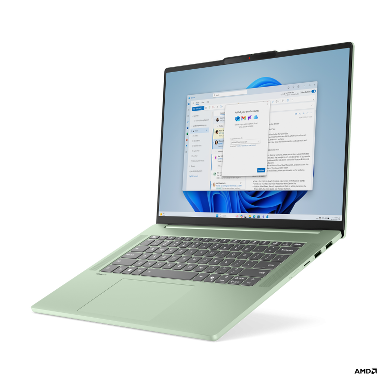 Laptop lenovo ideapad slim 5 15arp10, 15.3" wuxga (1920x1200) ips 300nits anti-glare, 100% srgb, 60hz, amd ryzen™ 7 7735hs (8c / 16t, 3.2 / 4.75ghz, 4mb l2 / 16mb l3), video integrated amd radeon™ 680m graphics, ram 16gb soldered lpddr5x-6400; memory sold,  Laptopuri | electropc.ro