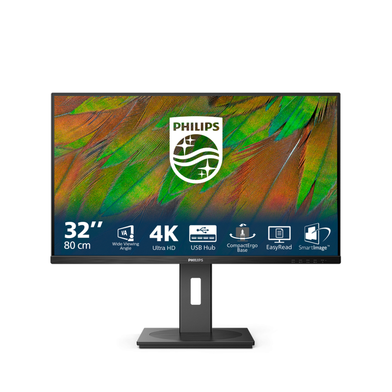 Monitor philips 31.5" 32b1n3800/00, diagonal (inch): 31.5, diagonal (cm): 80, aspect ratio: 16:9, panel: lcd va, resolution: 3840x2160, refresh rate: 60hz, response time gtg: 4ms, brightness (max): 350 cd/m², contrast (static) : 3500:1, contrast (dynamic),  Monitoare LED | electropc.ro