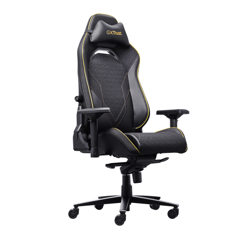 Scaun gaming trust gxt 721 ruya pro premium, iluminare rgb, 5 roti, ridicare pe gaz clasa 4, adjustabil pe inaltime, material piele pu, greutate maxima suportata 150 kg, negru,  Scaune gaming | electropc.ro