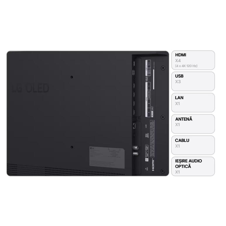 Televizor lg oled evo 48c52la, 121 cm, smart, 4k ultra hd, 100 hz, clasa g,  Televizoare | electropc.ro