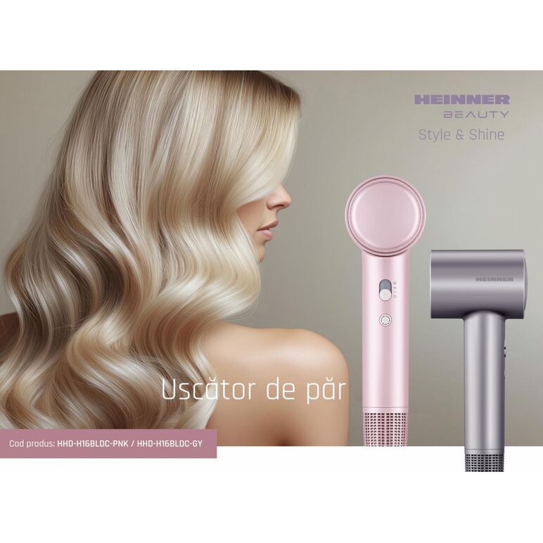 Uscator de par heinner hhd-h16bldc-pnk,  Uscatoare de par | electropc.ro