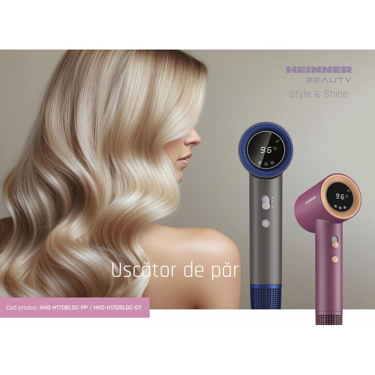 Uscator de par heinner hhd-h17dbldc-gy,  Uscatoare de par | electropc.ro