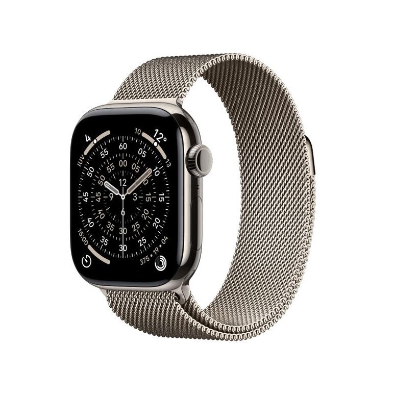 Apple watch series 11 gps + cellular 42mm natural titanium case with natural milanese loop,  SmartWatch-uri | electropc.ro