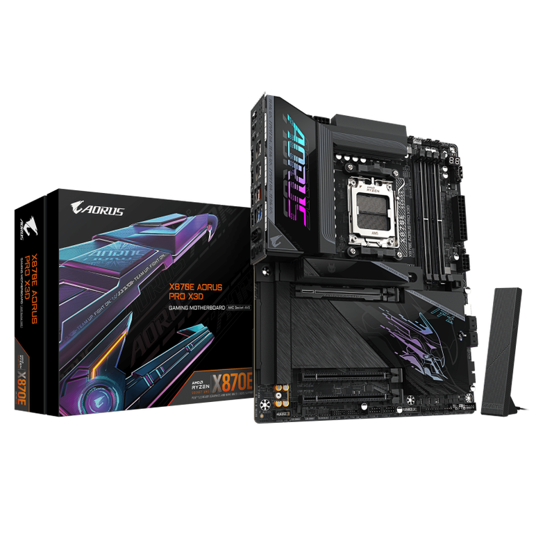 Gigabyte x870e aorus pro x3d. processor manufacturer: amd, processor socket: socket am5, compatible processor series: amd ryzen 7000  series, amd ryzen 8000 series, amd ryzen 9000 series. supported memory types: ddr5-sdram, maximum internal memory: 256 gb,  Placi de baza | electropc.ro