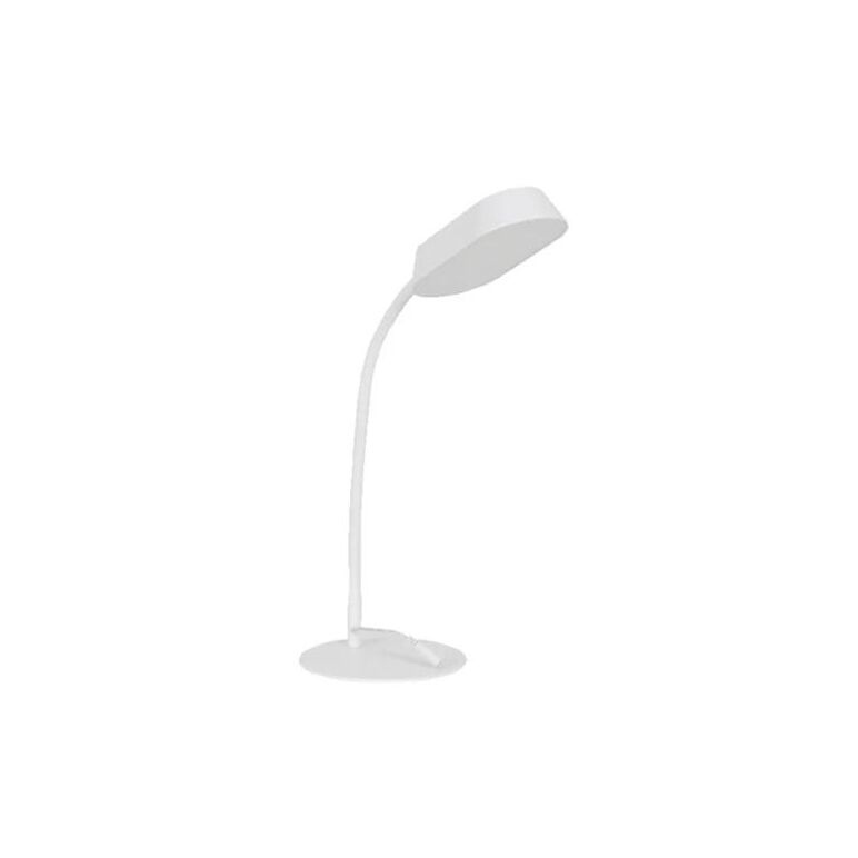 Lampa led birou osram panan disk metal, 10w , 750 lm, lumina alba(3000k - 6500k), dimabila, port usb, brat ajustabil, alb,  Lampi de interior | electropc.ro