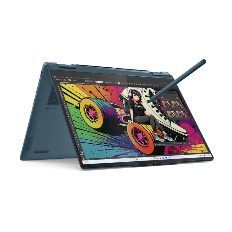 Laptop lenovo yoga 7 2-in-1 14akp10, 14" 2.8k wqxga+ (2880x1800) oled 1100nits (peak) / 500nits (typical) glossy / anti-fingerprint, 100% dci-p3, 120hz, dolby vision®, tÜv low blue light, displayhdr™ true black 1000, glass, touch, amd ryzen™ ai 7 350 (8c ,  Laptopuri | electropc.ro