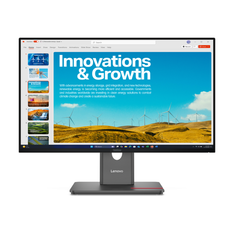 Lenovo thinkvision p24qd-40. display diagonal: 60.5 cm (23.8"), display resolution: 2560 x 1440 pixels, hd type: quad hd, display technology: lcd, response time: 6 ms, native aspect ratio: 16:9, viewing angle, horizontal: 178°, viewing angle, vertical: 17,  Monitoare LED | electropc.ro