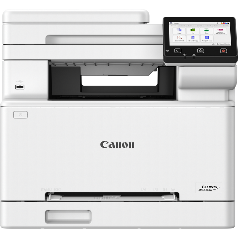 Multifunctional color canon i-sensys mf664cdw, tehnologie: laser, format: a4, functii: print, copy, scan, viteza printare max: 25ppm, rezolutie 600x600dpi, max 1,200 × 1,200 dpi, limbaje printare: ufr ii, pcl 6, duplex, copiere: viteza: 25ppm, rezolutie: ,  Multifunctionale laser | electropc.ro