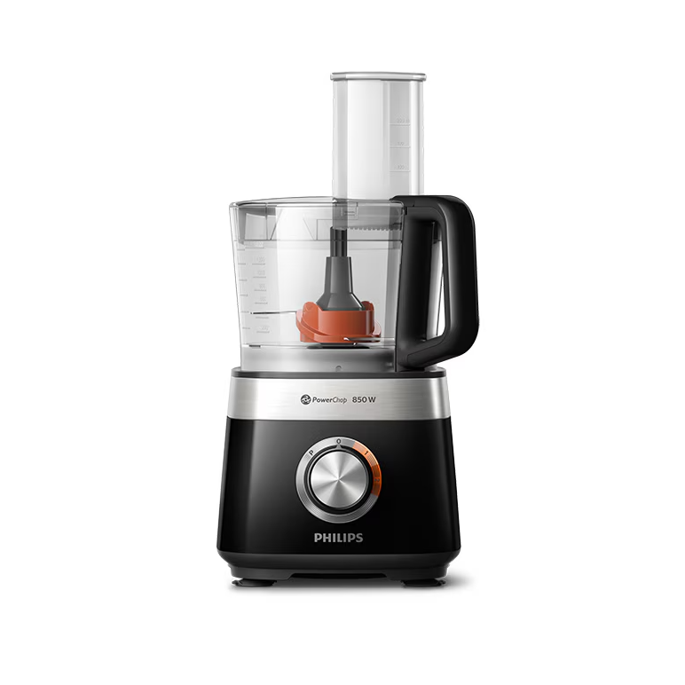 Robot de bucatarie philips viva collection hr7530/10, vas 2.1l, blender 1.5l, 850w, 2 trepte viteza, negru,  Roboti de bucatarie | electropc.ro