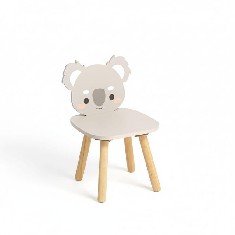 Scaun copii, mdf,design ursulet koala, u-grow,  Mobilier camera copii | electropc.ro