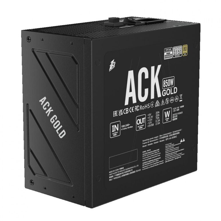 Sursa pc 1stplayer? 850w, 80 plus® gold si certificat gold cybenetics, full-modular, atx 3.1, pcie 5.1, ha-850ba2,  Surse PC | electropc.ro