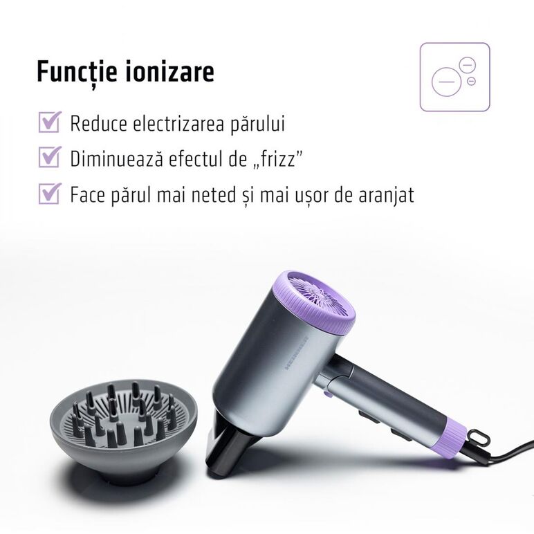Uscator de par heinner hhd-r20dc-gyv,  Uscatoare de par | electropc.ro