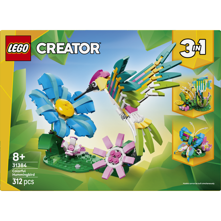 Animale salbatice: colibri colorat  lego31384,  Seturi de constructie | electropc.ro
