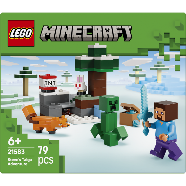 Aventura din taiga a lui steve  lego21583,  Seturi de constructie | electropc.ro