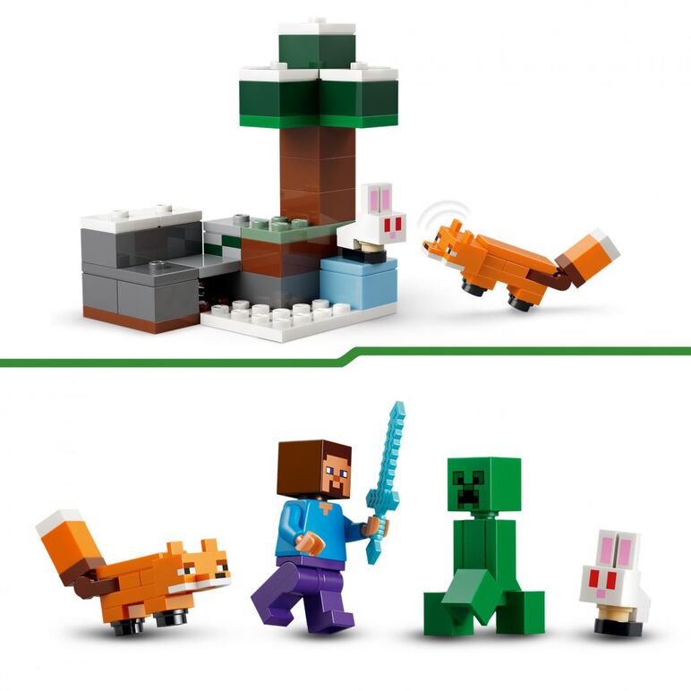 Aventura din taiga a lui steve  lego21583,  Seturi de constructie | electropc.ro