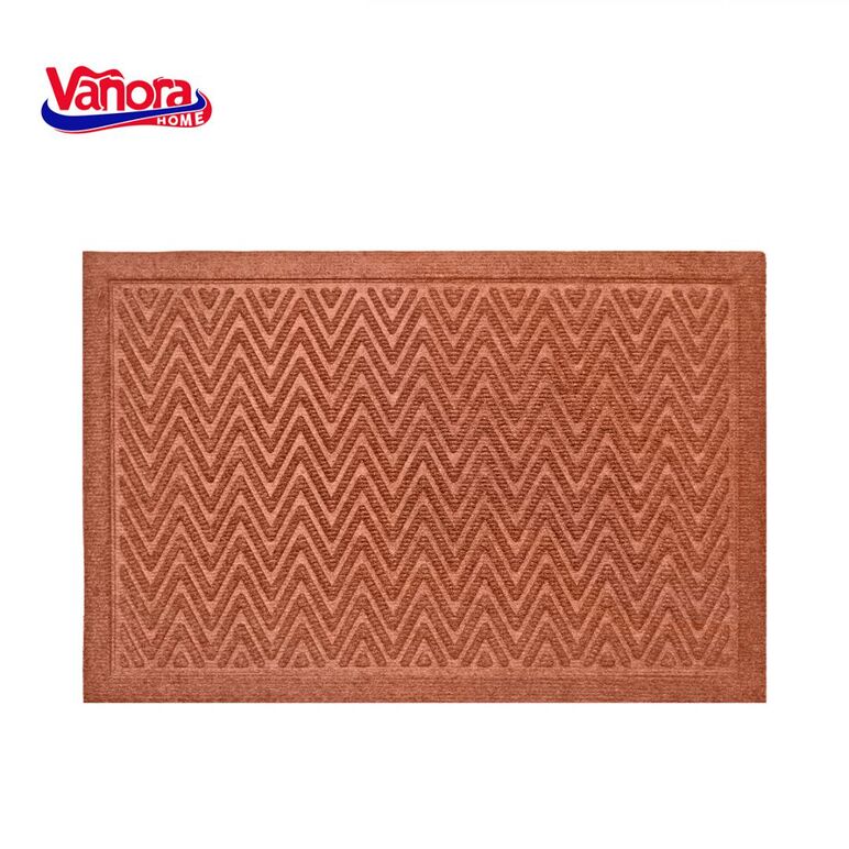 Covoras intrare 40x60 cm textil+cauciuc, classic maro,  Covorase intrare | electropc.ro