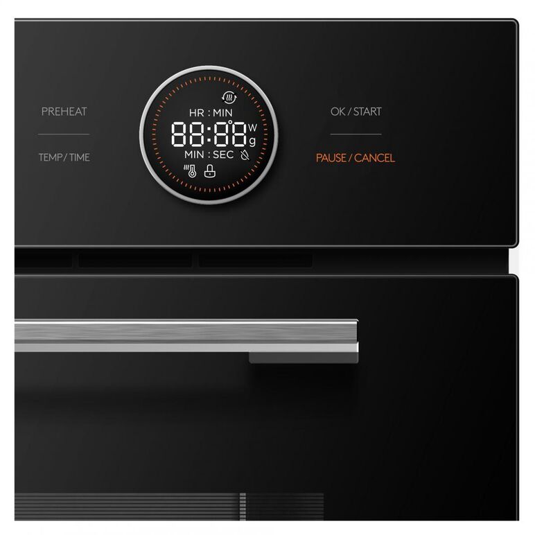 Cuptor incorporabil heinner hbo-m7210gcdrc-gbk, multifunctional, clasa energetica a+, capacitate 72 l, timer digital, display touch,  autocuratare catalitica, 10 functii, functie pizza, gatire asistata de ventilatie, grill, functie dezghetare, lumina cupt,  Incorporabile | electropc.ro