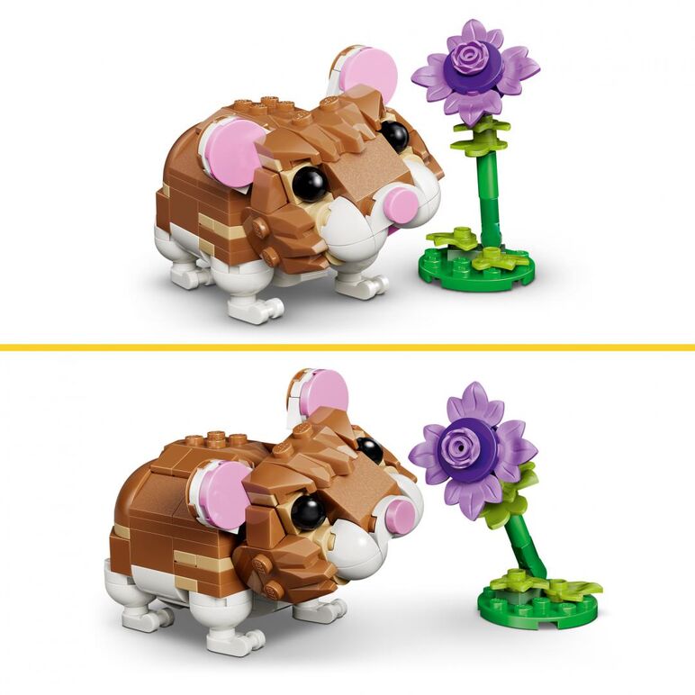 Hamster adorabil cu o floare  lego31376,  Seturi de constructie | electropc.ro