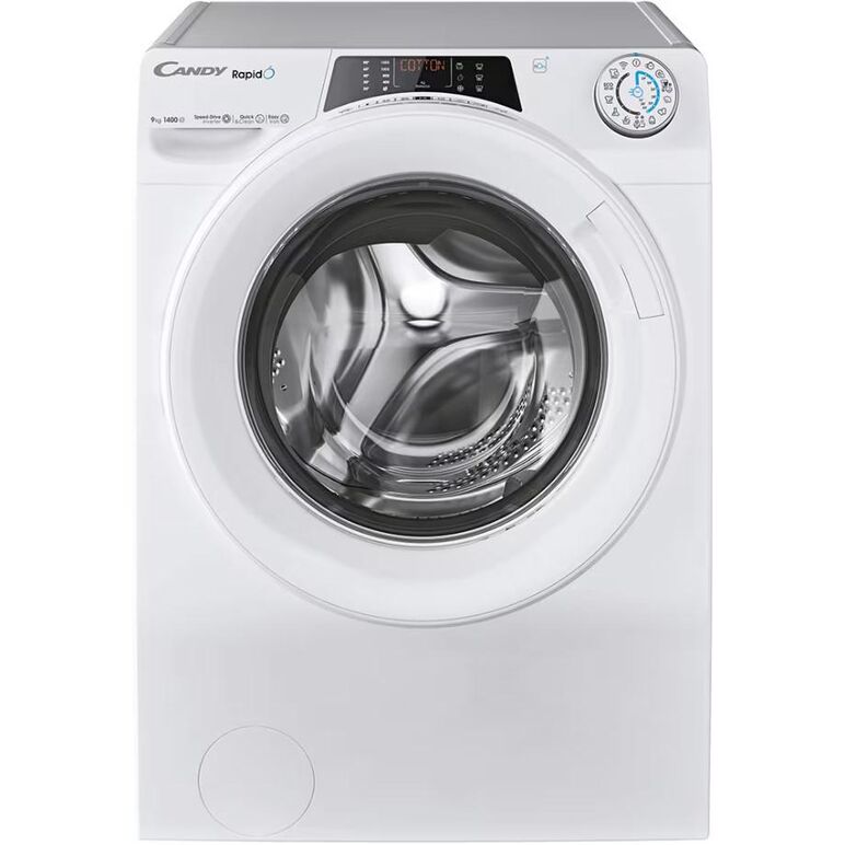 Masina de spalat candy ro 1496dwmt/1-s rapido, 9kg, 1400,  a, bpm, mps, 6d, wifi+bt, steam, white+white+white ring,  Masini de spalat rufe automate | electropc.ro