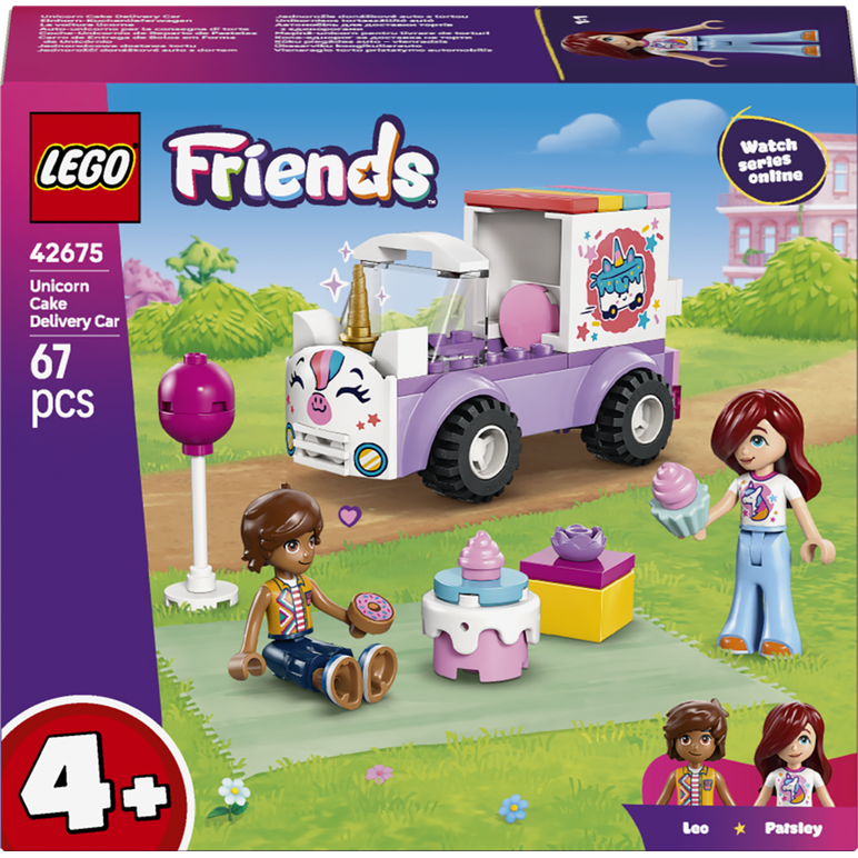 Masina-unicorn pentru livrare de torturi lego42675,  Seturi de constructie | electropc.ro