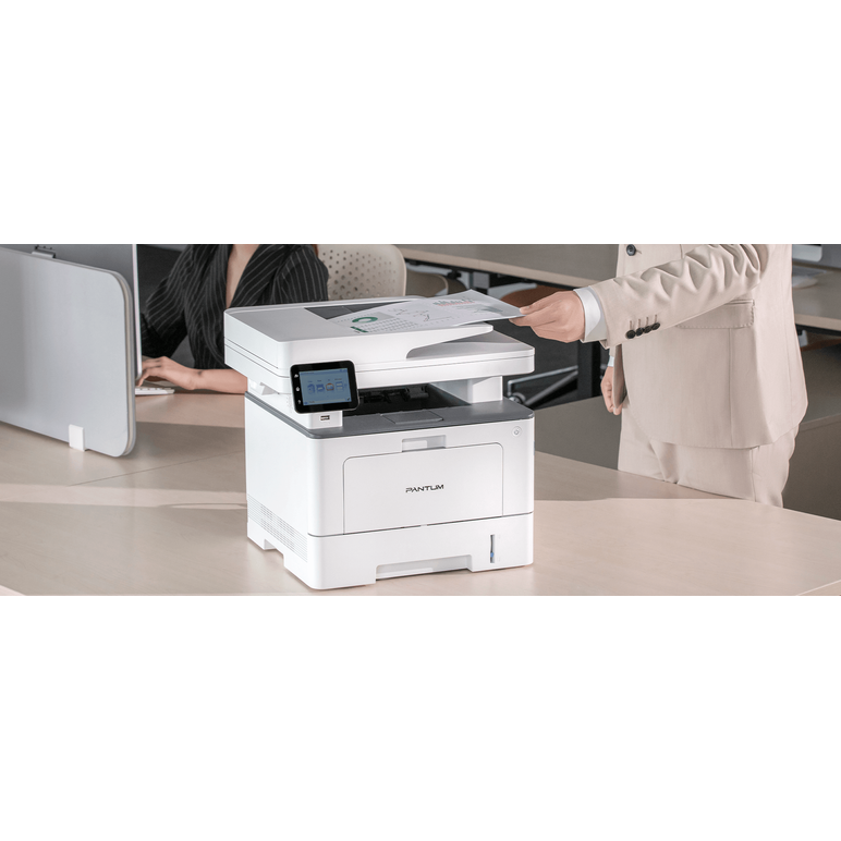Multifunctional pantum bm5220adw mono, dimensiune a4, functi: printare, scanare, copiere, duplex automat, viteza printare: 42ppm, 1200x1200 dpi, limbaje printare: pcl5e, pcl6, ps, gdi, procesor: 1.2 ghz, memorie: 1gb ram, touchscreen 3.5", nfc, viteza cop,  Multifunctionale laser | electropc.ro