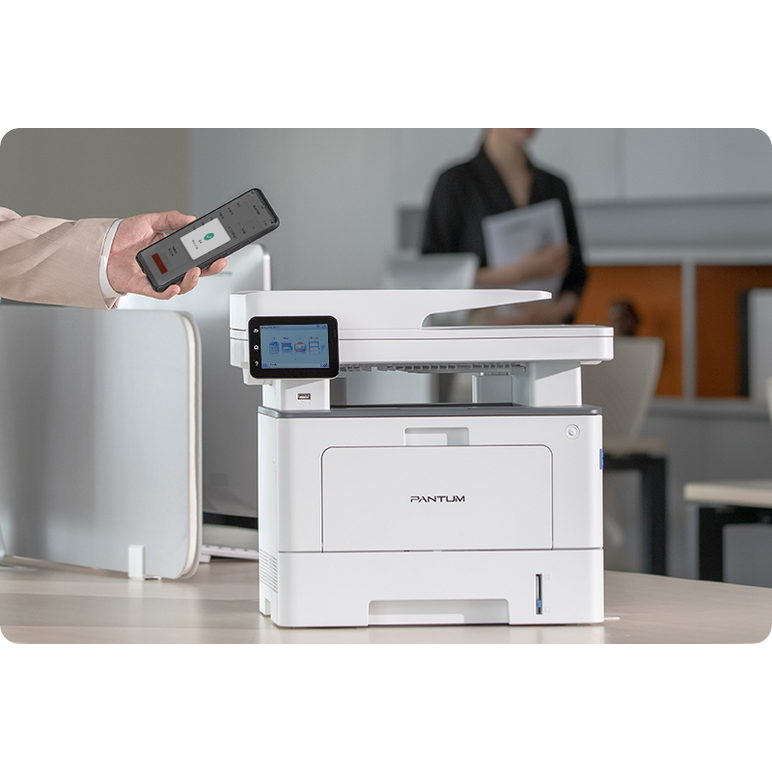 Multifunctional pantum bm5220adw mono, dimensiune a4, functi: printare, scanare, copiere, duplex automat, viteza printare: 42ppm, 1200x1200 dpi, limbaje printare: pcl5e, pcl6, ps, gdi, procesor: 1.2 ghz, memorie: 1gb ram, touchscreen 3.5", nfc, viteza cop,  Multifunctionale laser | electropc.ro