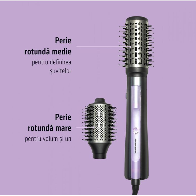 Perie cu aer cald heinner hab-y12dc-gy2,  Perii de par electrice | electropc.ro