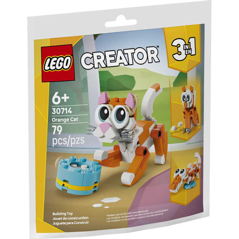 Pisica portocalie  lego30714,  Seturi de constructie | electropc.ro