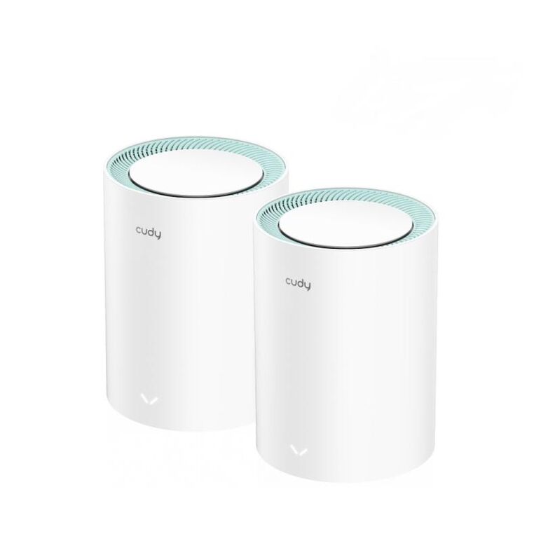 Sistem mesh dual band wireless gigabit cudy rout-wless-m1300/2-cdy, 2.4/5 ghz, 867 mbps, 120 m, 2 dispozitive,  Routere Wireless | electropc.ro