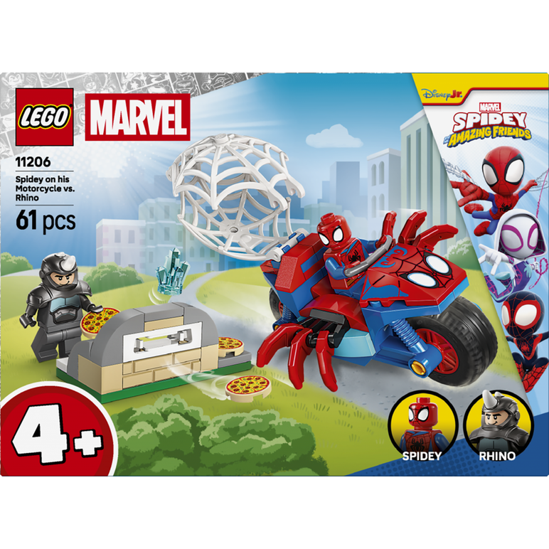 Spidey pe motocicleta vs rhino  lego11206,  Seturi de constructie | electropc.ro
