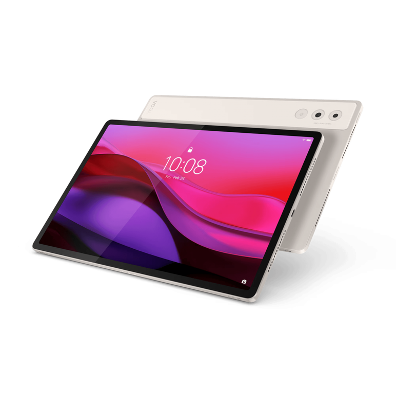 Tableta lenovo yoga tab plus tb520fu, 12.7" 3k (2944x1840) ltps 650nits (typical) / 900nits (peak) anti-reflection, 100% dci-p3, 144hz, touch, in-cell, 10-point multi-touch, cpu: qualcomm® snapdragon® 8 gen 3 mobile platform (8c, 1x x4 @3.3 ghz + 2x a720 ,  Tablete | electropc.ro